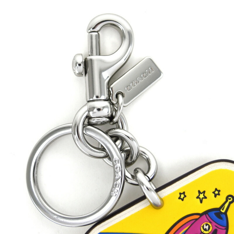 楽天市場】コーチ ロケットバッグチャーム コズミック レザー マルチ