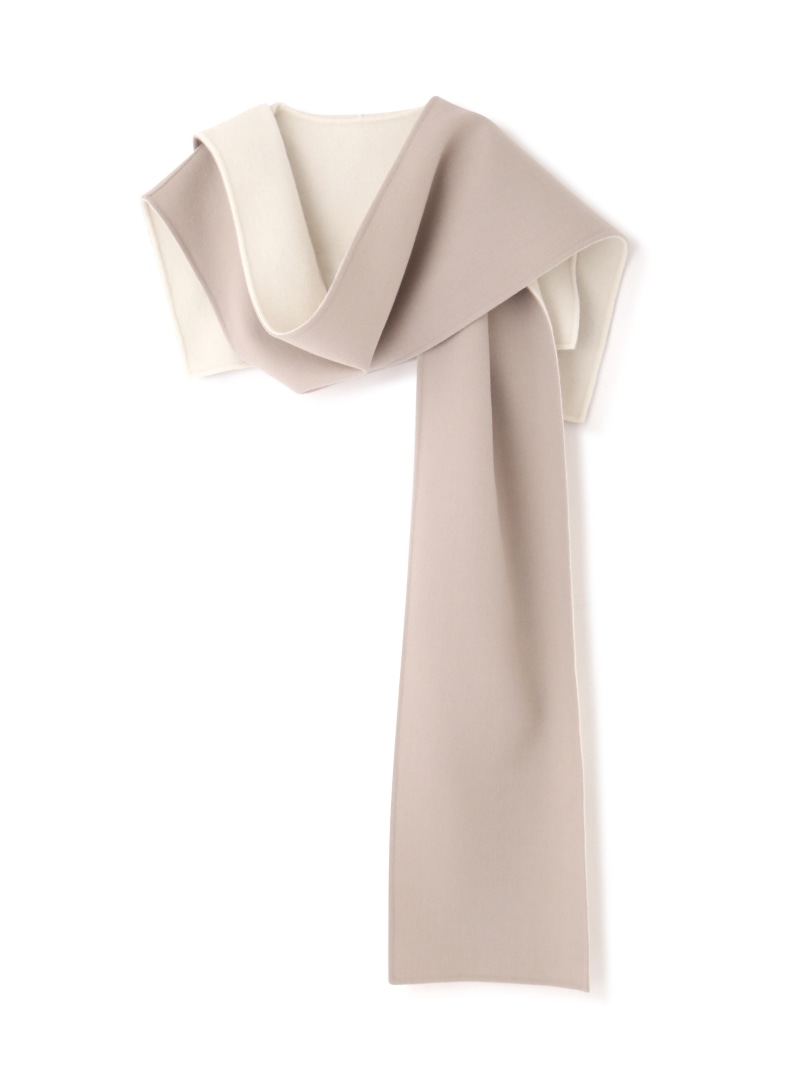 楽天市場】【SALE／60%OFF】カシミヤ混 2TONE リバーフードストール