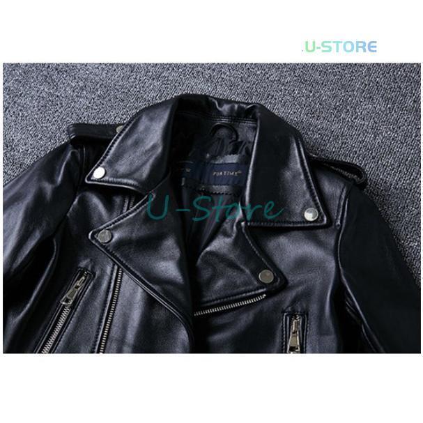 楽天市場】ライダースジャケット レディース ラム革 羊革 レザー