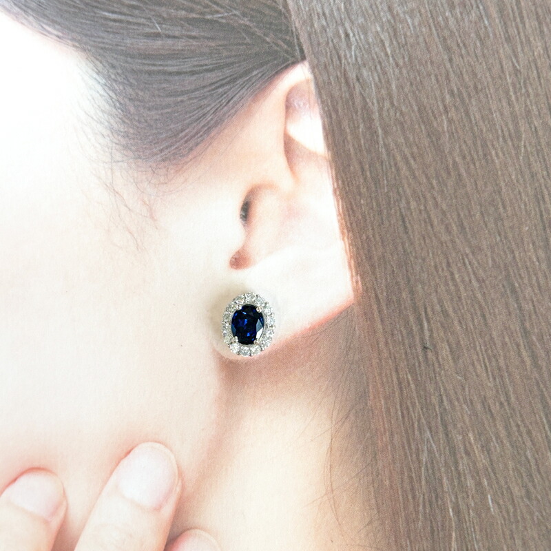 楽天市場】【ｾｰﾙ】ブルーサファイア 1.49ct/1.34ct ピアス PT900