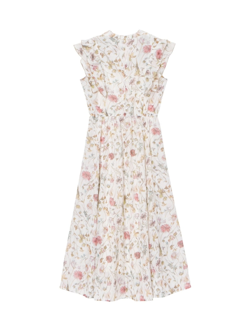 楽天市場】ボタニカルローンプリントラッフル袖 ワンピース ANAYI