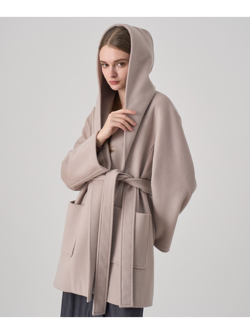 楽天市場】【SALE／30%OFF】カシミヤ混フードガウンコート ANAYI