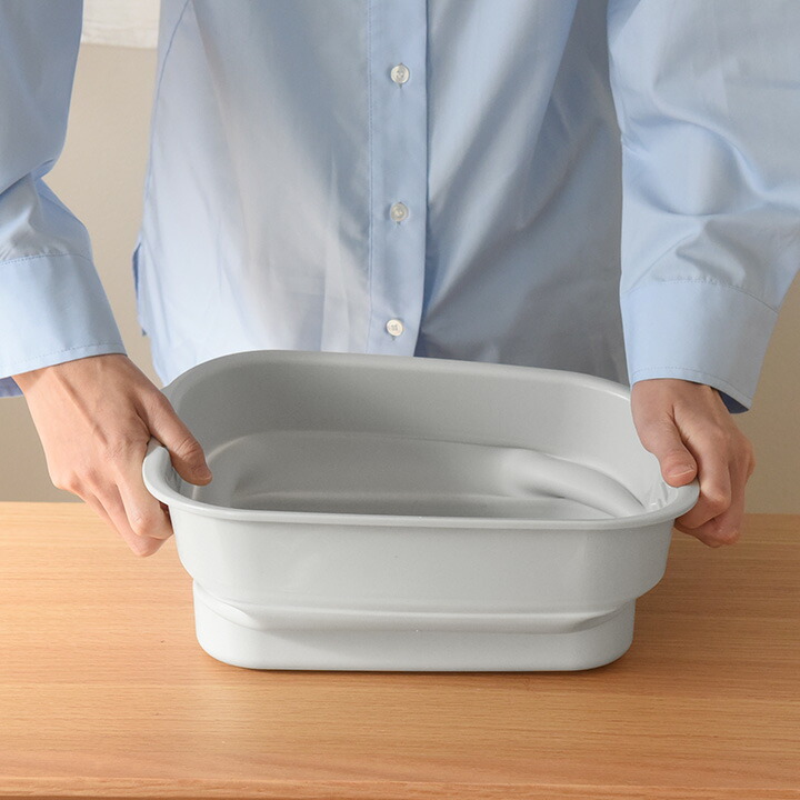 楽天市場】落とし蓋付き！折り畳めるつけ置きバケツ : アンジェ