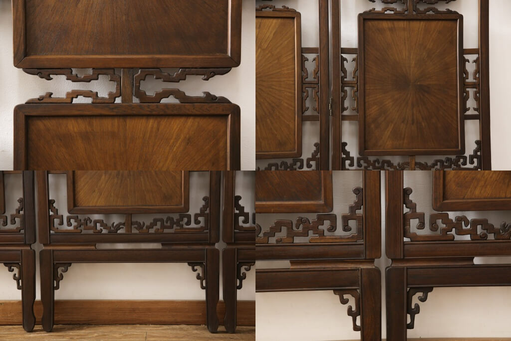 楽天市場】ヴィンテージ家具 四連衝立て 和製ビンテージ 高級品