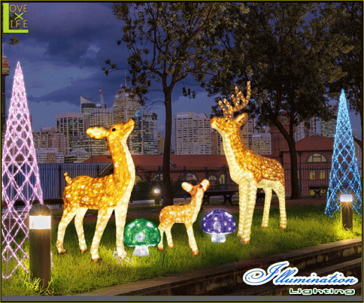 楽天市場】イルミネーション 大型商品 トナカイB 鹿 シカ 奈良 LED