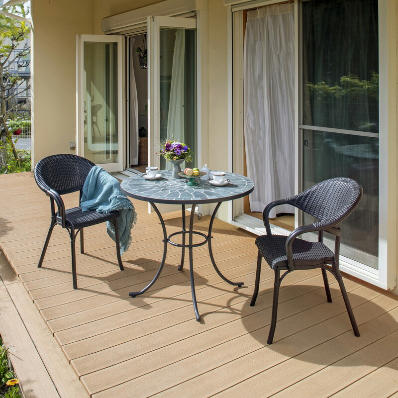 楽天市場】テーブル 机 屋外 家具 タイル モザイク ガーデン