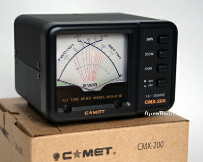楽天市場】パワーメーター（SWR計） コメット CMX-200 1.8〜200MHz