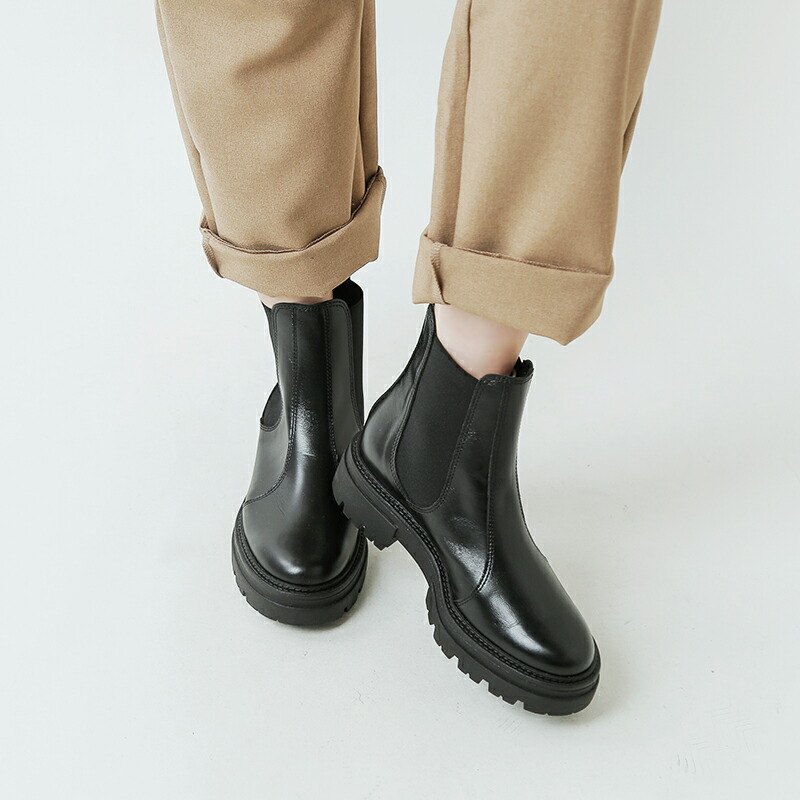 楽天市場】eness エネス レザー サイドゴア チェルシー ブーツ st-7927