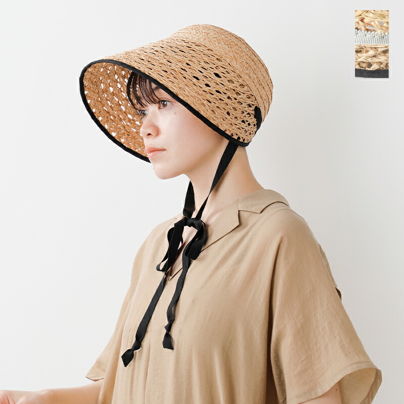 楽天市場】chisaki チサキ ラフィア ブレード ボネ シルエット ハット