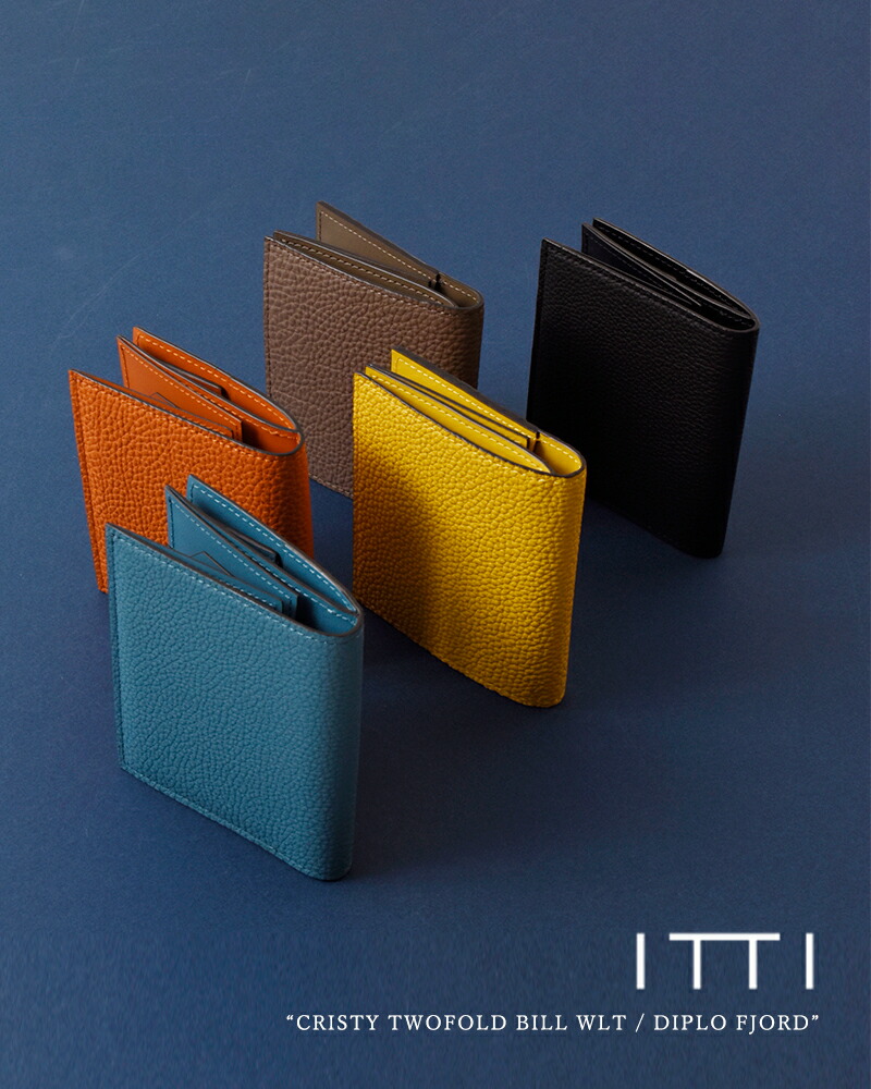 楽天市場】ITTI イッチ カウレザー ファスナーレス 二つ折り