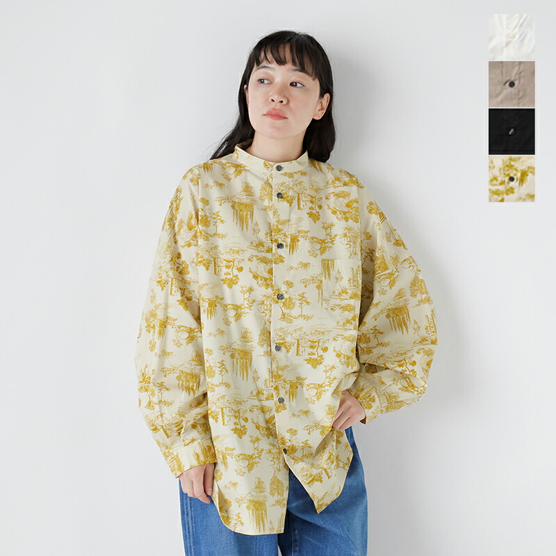 楽天市場】Yarmo ヤーモ コットン タイプライター 長袖 ボクシーシャツ