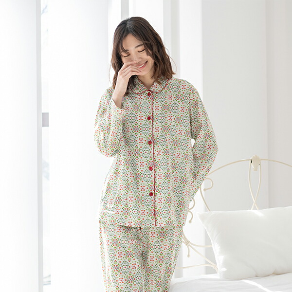 楽天市場】【LIBERTY】リバティ 天竺プリント レディース パジャマ 綿