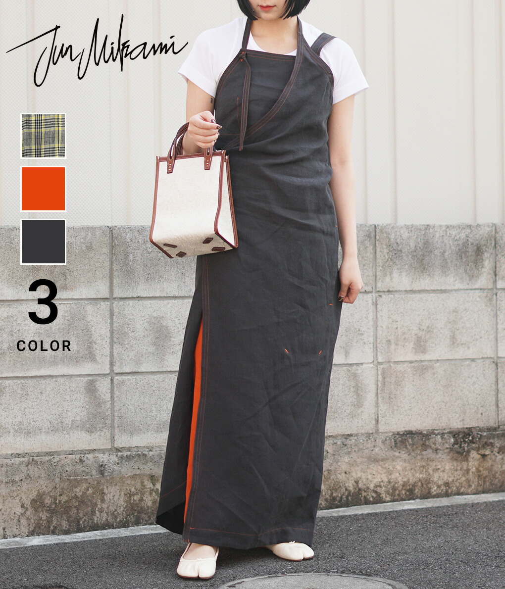 楽天市場】[送料無料]JUN MIKAMI : [レディース]リネンエプロン