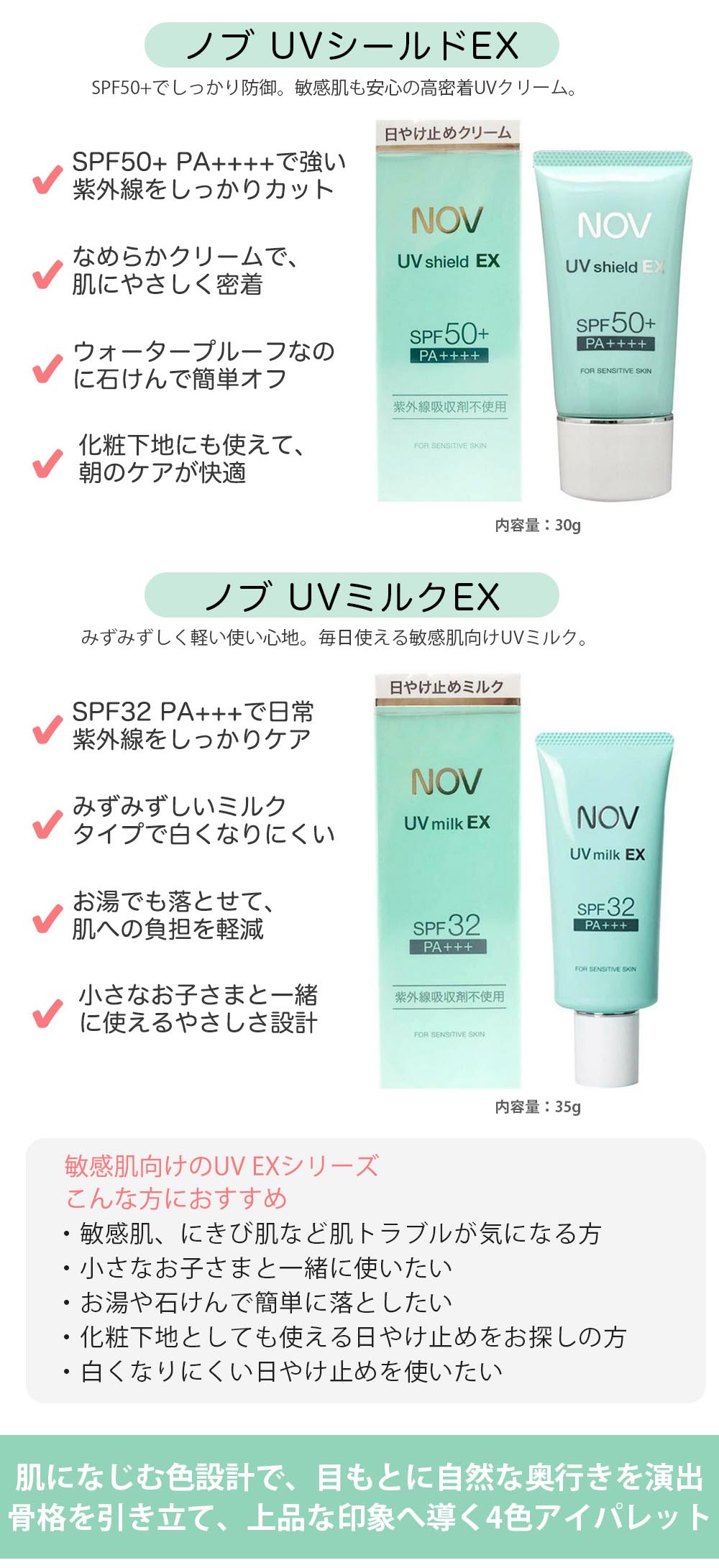 楽天市場】【国内正規品】NOV ノブ 日焼け止め UVローションEX / UV