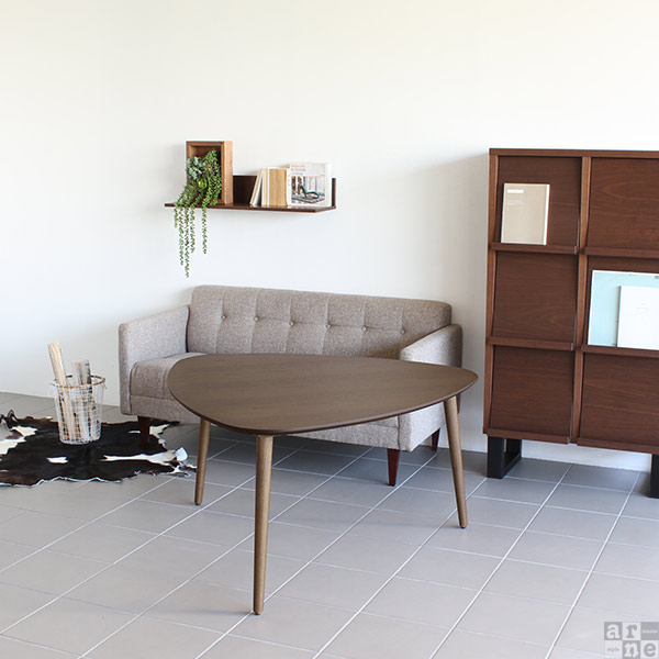 楽天市場】テーブル 三角形 ダイニングテーブル 三角 ウォールナット