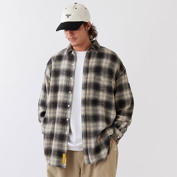 楽天市場】FAT エフエーティー GIGANNEL メンズ シャツ 長袖 チェック