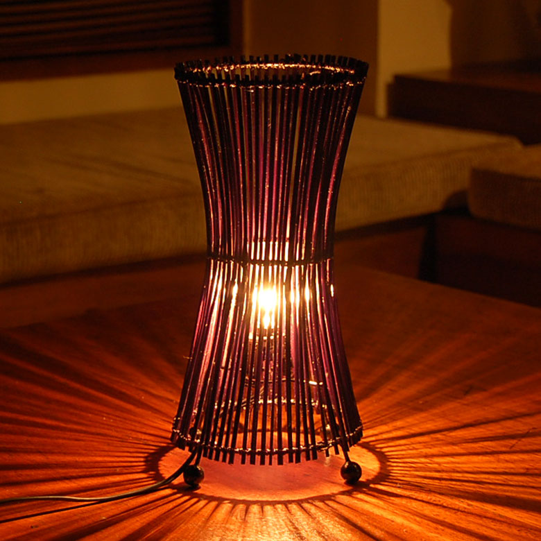 楽天市場】アジアン照明 バンブースピットランプ アワーグラスタイプ丸