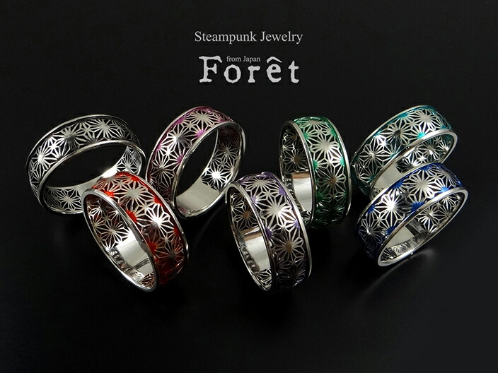 楽天市場】Foret(フォーレ) 『麻の葉文様 リング』全7カラー / 11号