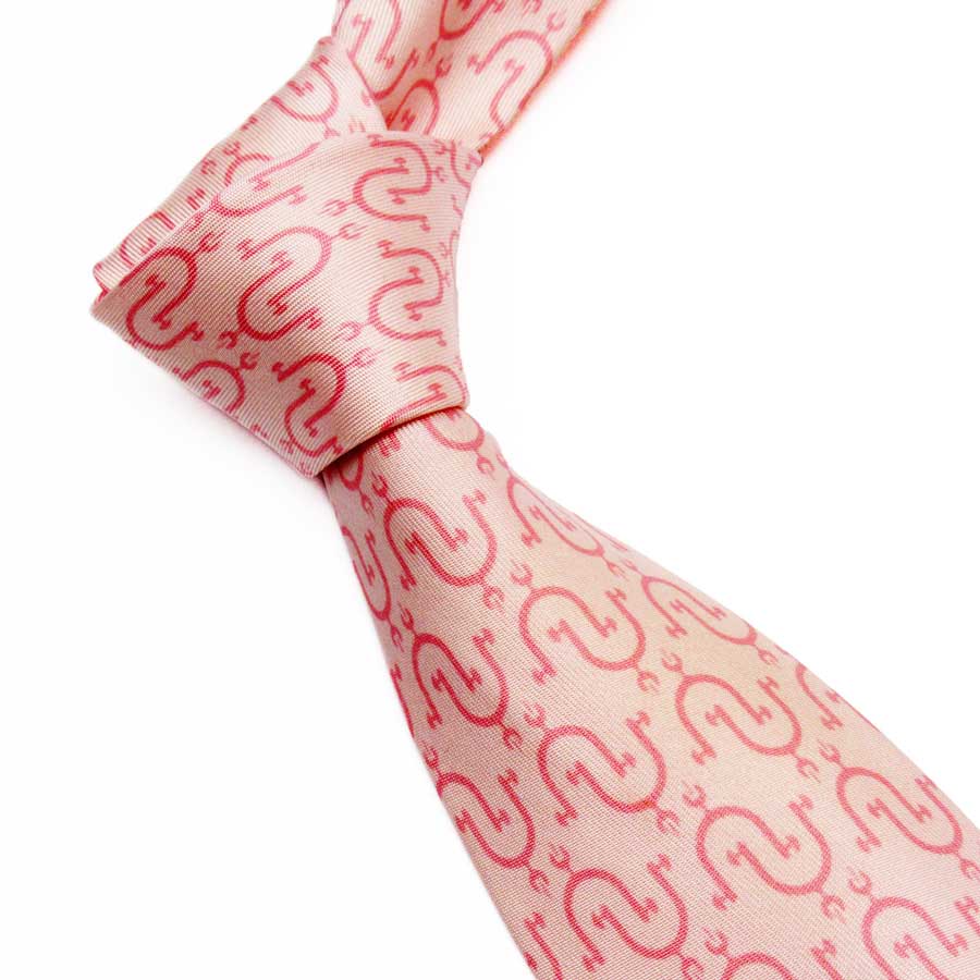 楽天市場】エルメス HERMES ネクタイ ピンク系 100％シルク 【中古