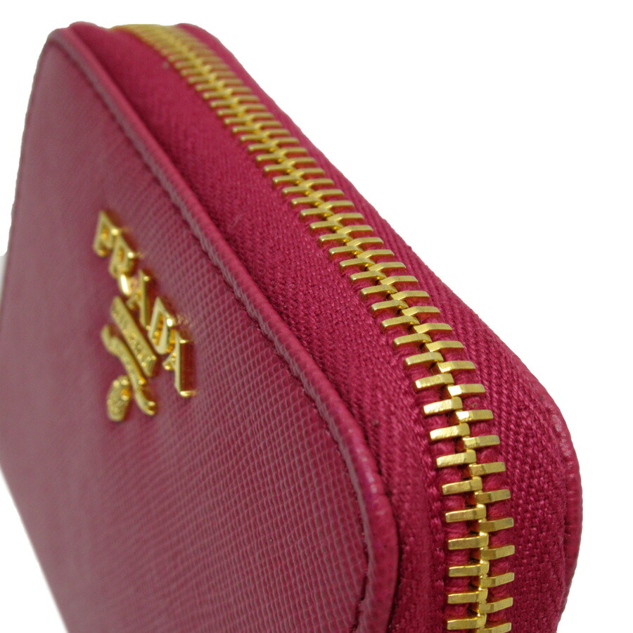 楽天市場】プラダ PRADA コインケース ピンク系xゴールド サフィアーノ