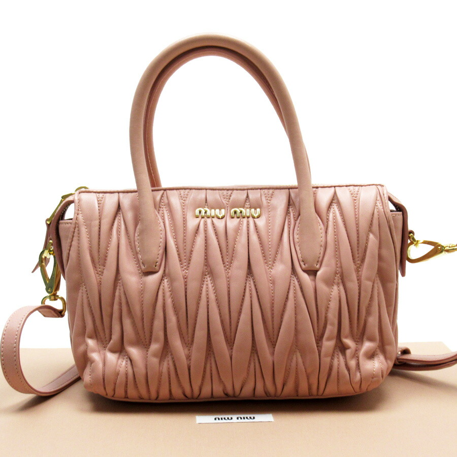 楽天市場】ミュウミュウ MIU MIU ハンドバッグ 斜め掛けショルダー