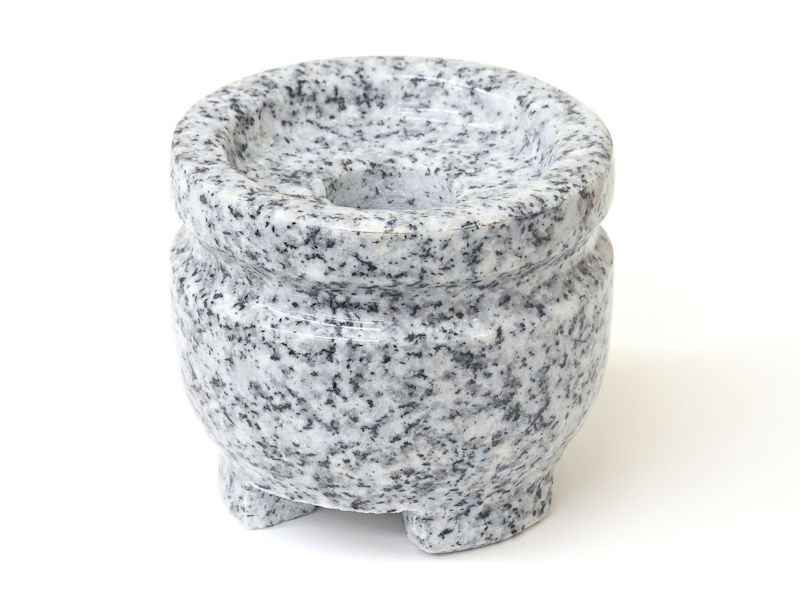 楽天市場】【御影石（ミカゲ石）】美幸石 お墓用線香立て 玉香炉 2.5寸