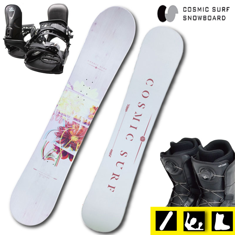 楽天市場】スノーボード 3点セット（カラーピンク）（スノーボード用品