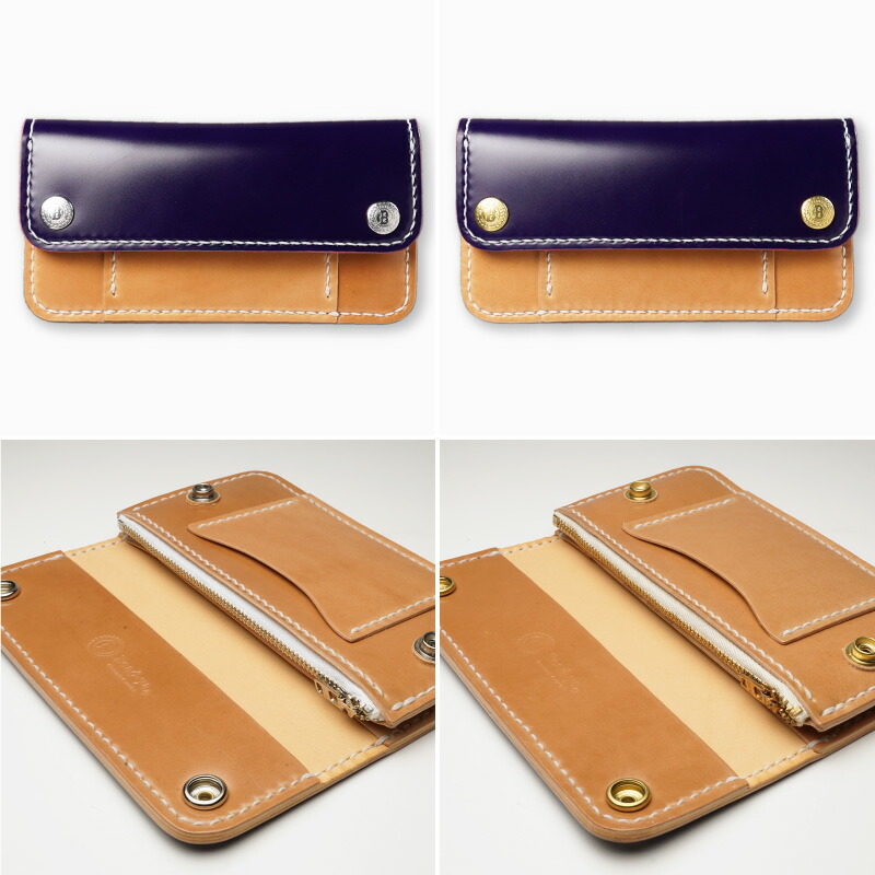 楽天市場】コードバン トラッカーズウォレット バイカラー【長財布