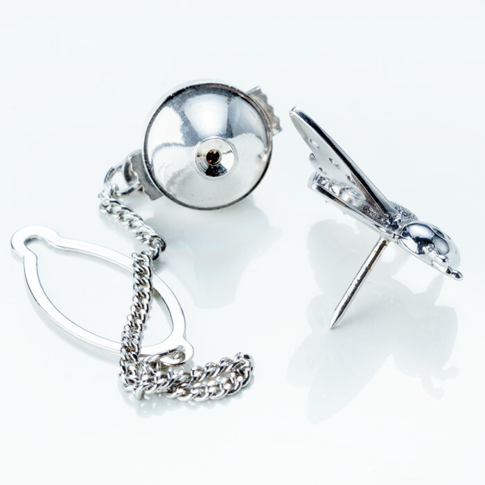 楽天市場】K18WG ハチ 天然 ダイヤモンド タイピン タイタック 蜂 K18