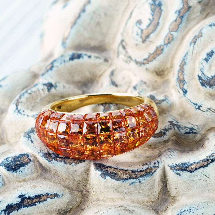 楽天市場】【スーパーSALE限定クーポン】 K18 18金 オレンジサファイア