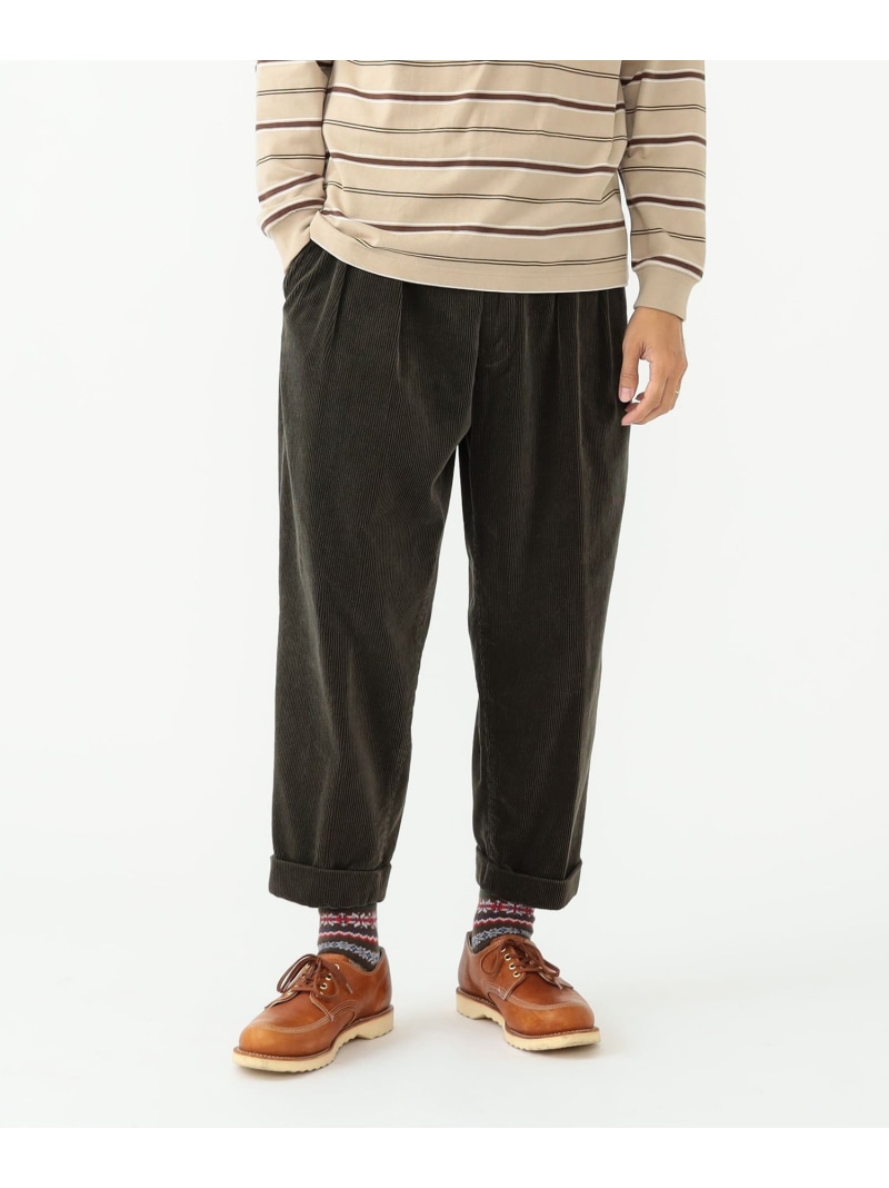 楽天市場】BEAMS PLUS / 2プリーツ コーデュロイ トラウザーズ BEAMS