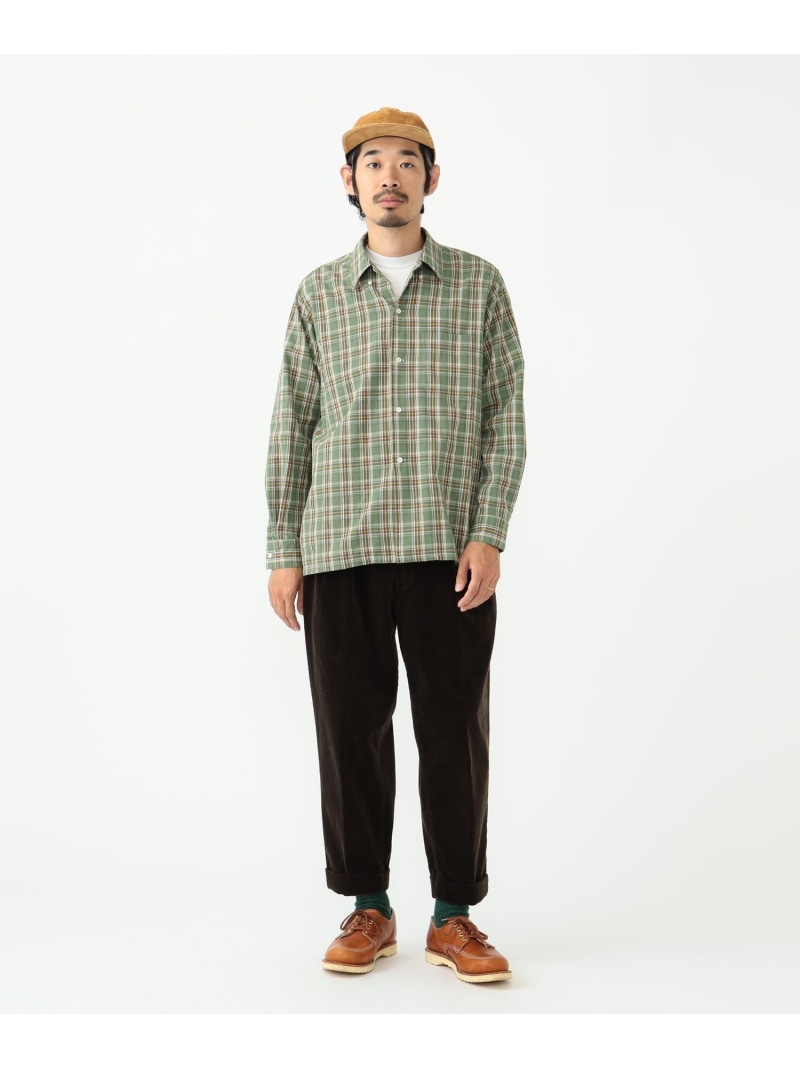 楽天市場】BEAMS PLUS / 2プリーツ コーデュロイ トラウザーズ BEAMS