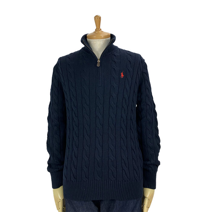 楽天市場】ラルフローレン POLO Ralph Lauren ケーブル ハーフジップ
