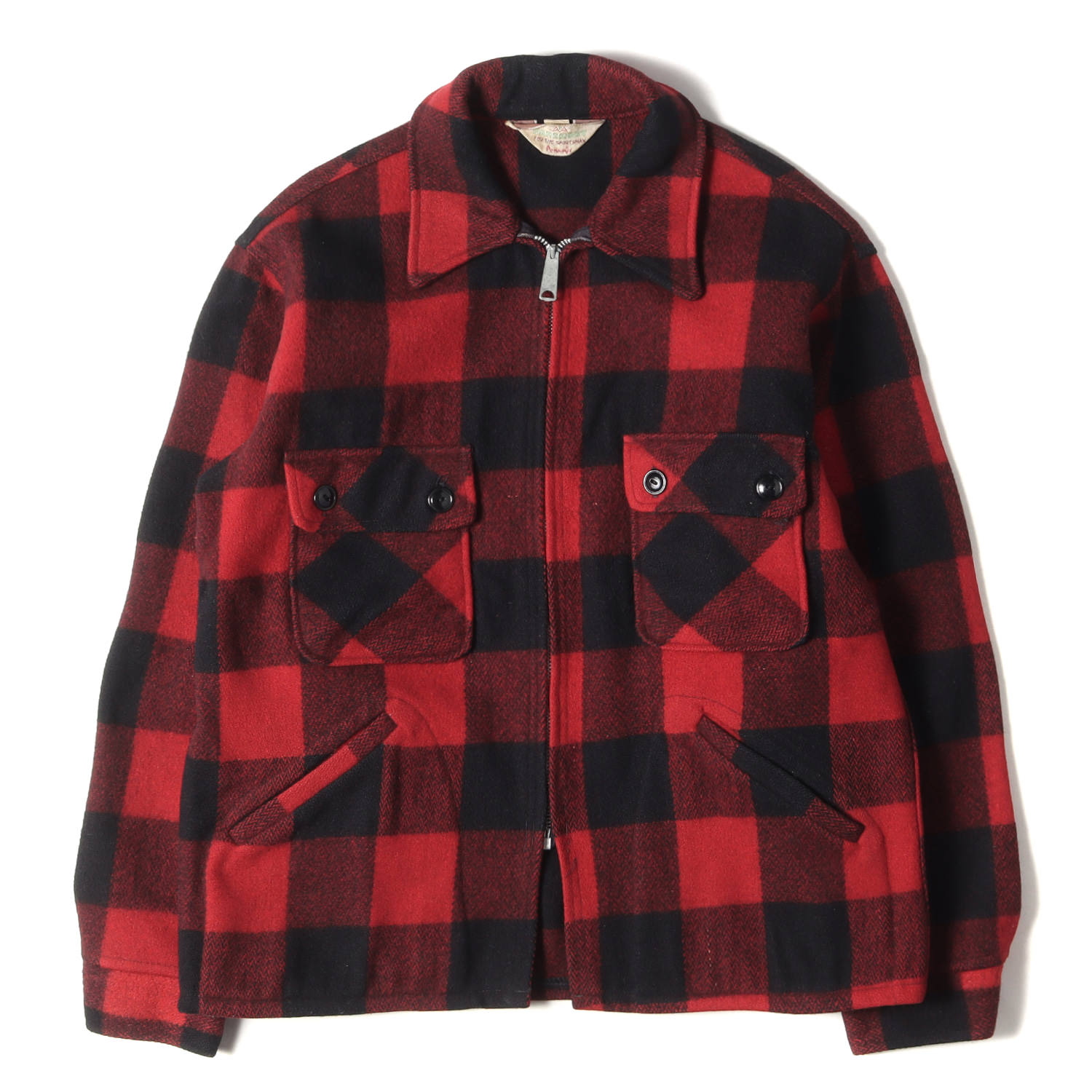 楽天市場】60s FOREMOST Penneys バッファローチェック ウール ジップ