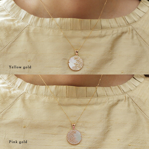 楽天市場】白蝶貝 リバーシブル透かし模様 サークル ペンダントトップ