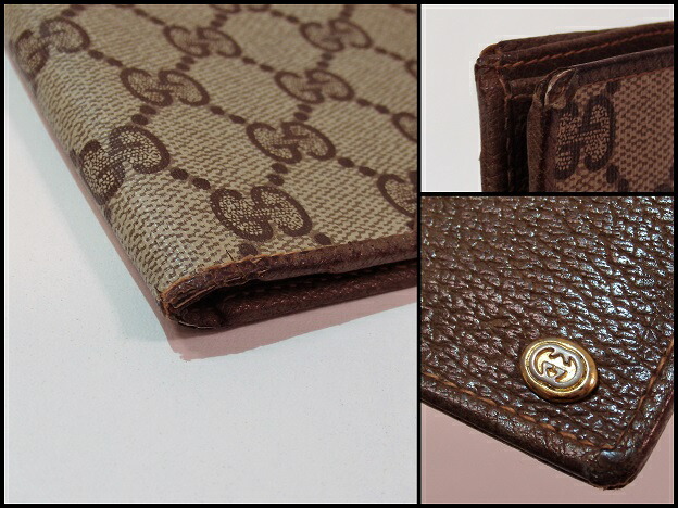 楽天市場】グッチ GUCCI 財布 二つ折り財布 札入れ GG プラス ベージュ