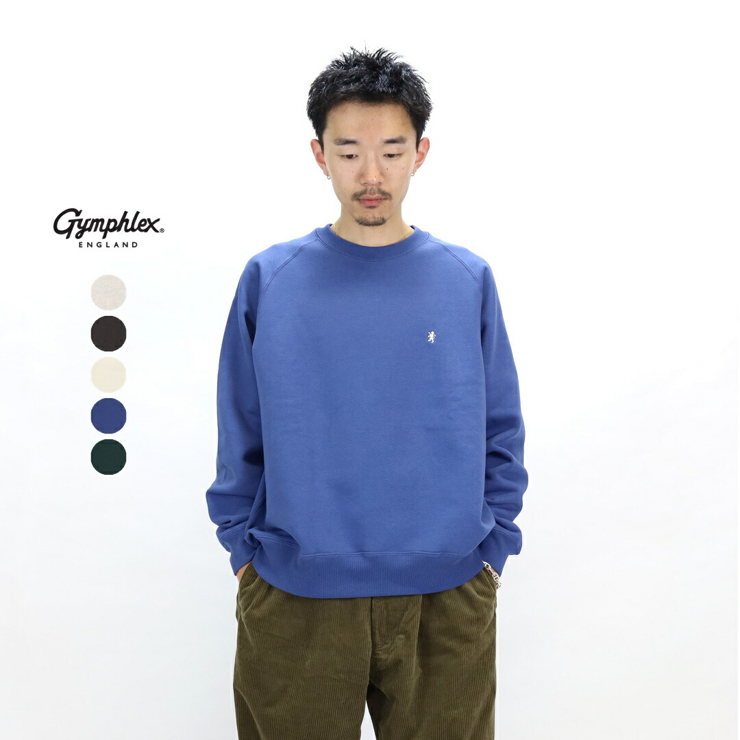 Gymphlex ネイビー トレーナー GYMPHLEX（ジムフレックス） tシャツ クルーネックプルオーバー CREW