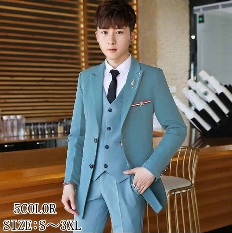 楽天市場】スリーピーススーツ タキシードスーツ カッコイイ ロング丈