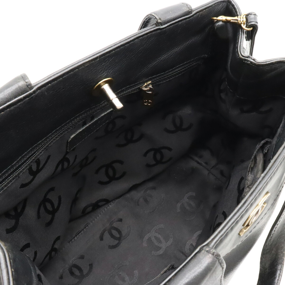 楽天市場】【バッグ】CHANEL シャネル ココマーク ターンロック トート