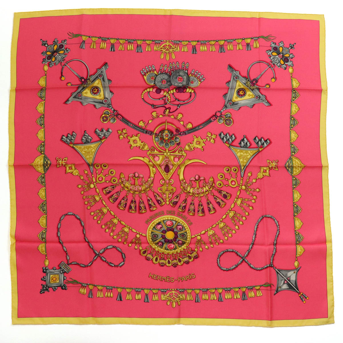 楽天市場】【アパレル】HERMES エルメス カレ90 スカーフ 大判 PARURES