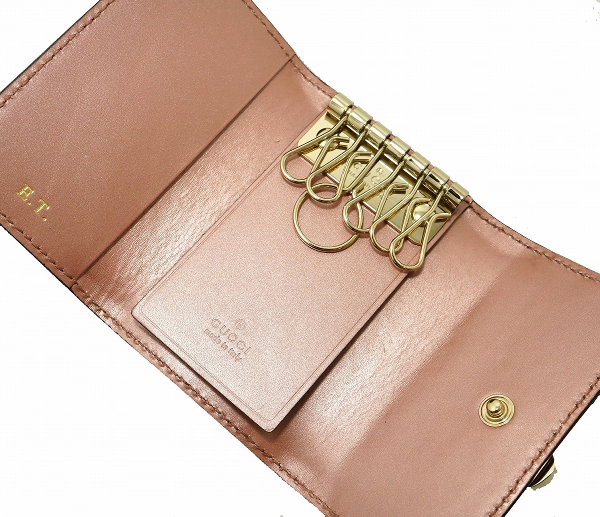 楽天市場】GUCCI グッチ マイクログッチシマ 6連キーケース メタリック