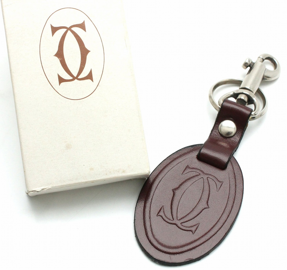 楽天市場】Cartier カルティエ 2Cモチーフ キーリング キーホルダー