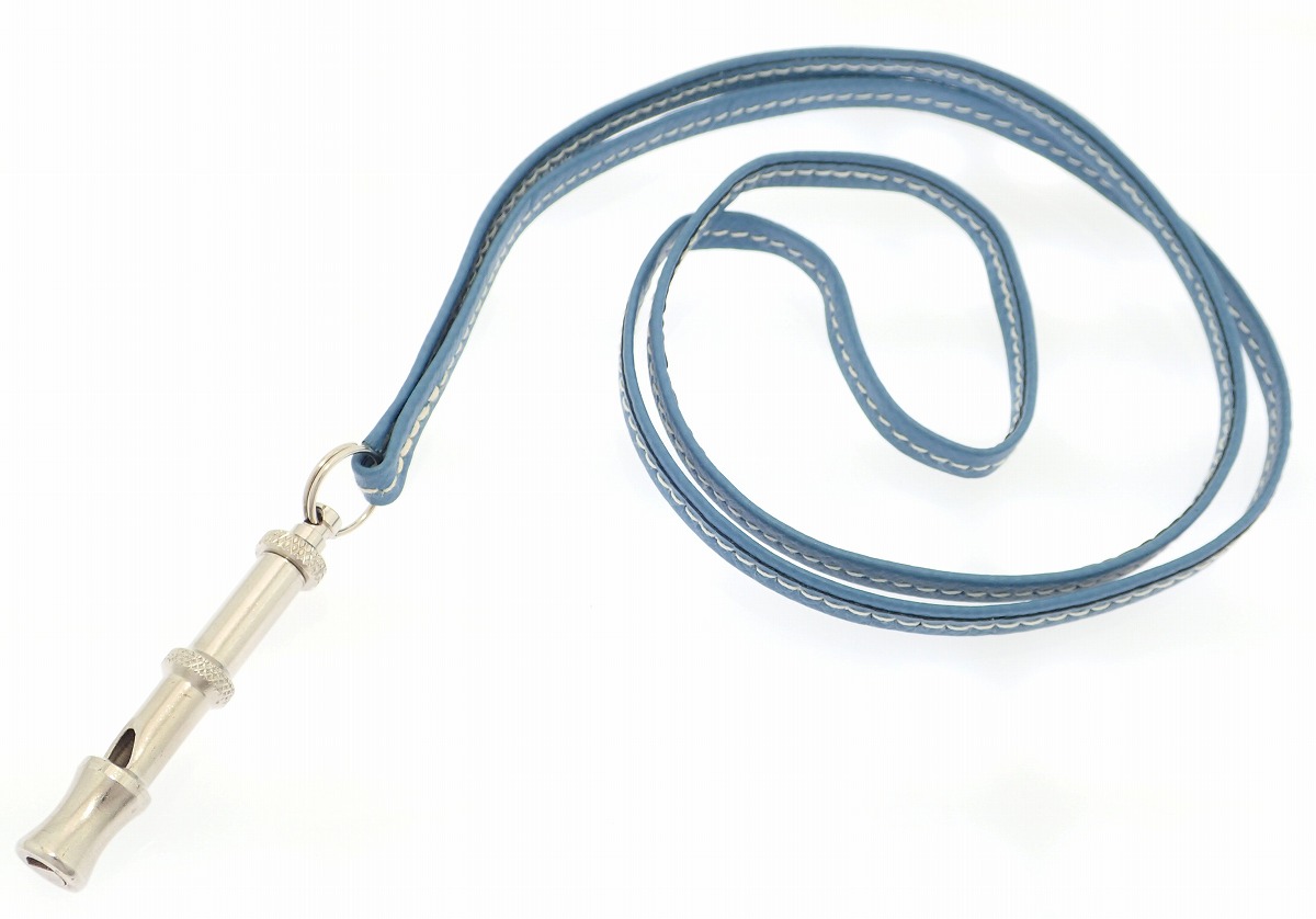 楽天市場】HERMES エルメス シフレ ホイッスル 笛 犬笛 ネックレス