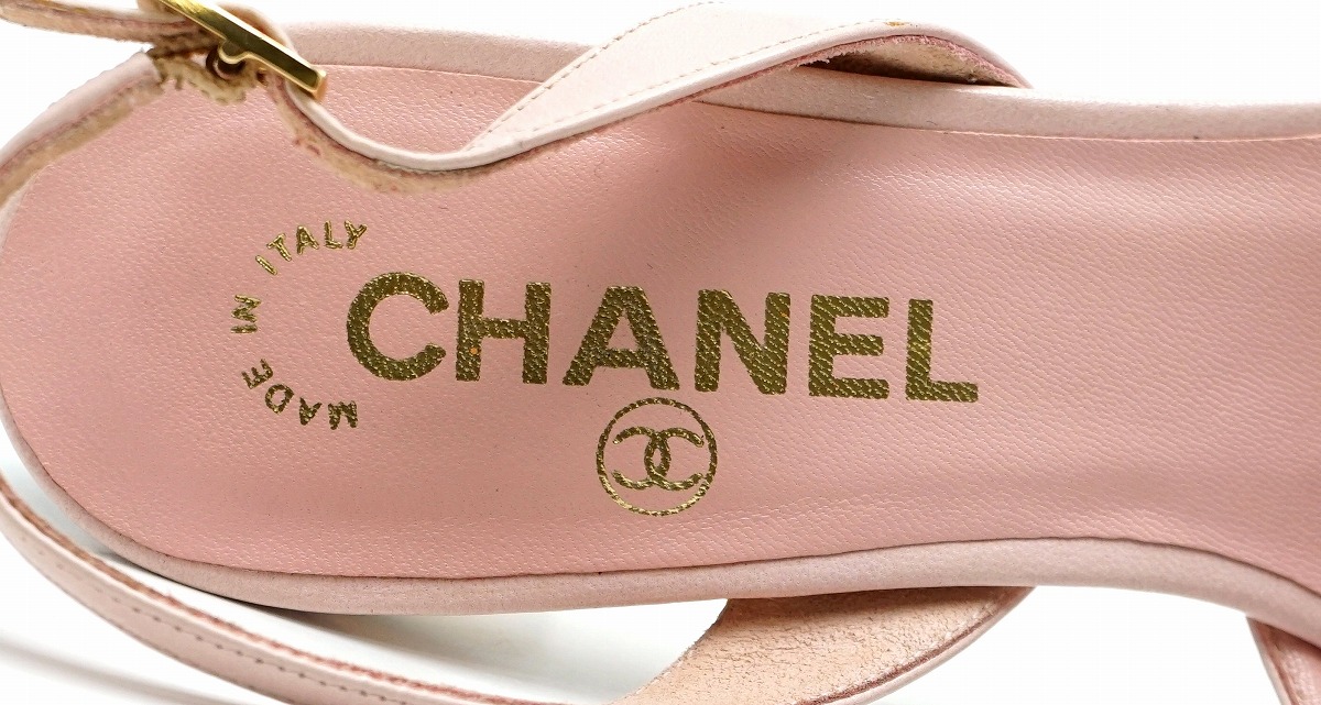 楽天市場】【靴】CHANEL シャネル カメリア パンプスヒール レザー