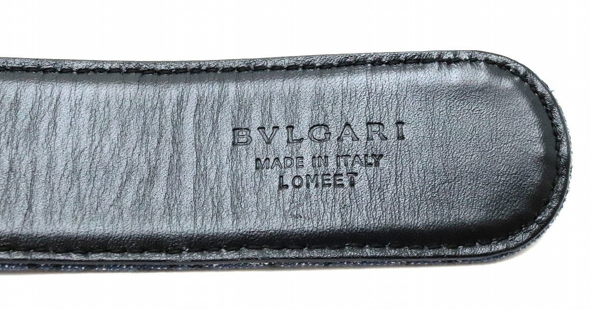 楽天市場】BVLGARI ブルガリ ロゴマニア ベルト デニム キャンバス