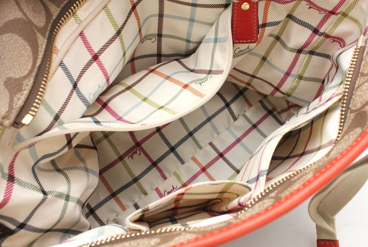 楽天市場】【バッグ】COACH コーチ シグネチャー ヘリテージストライプ