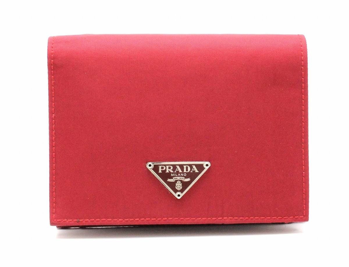 楽天市場】【財布】PRADA プラダ 2つ折り長財布 TESSUTO テスート