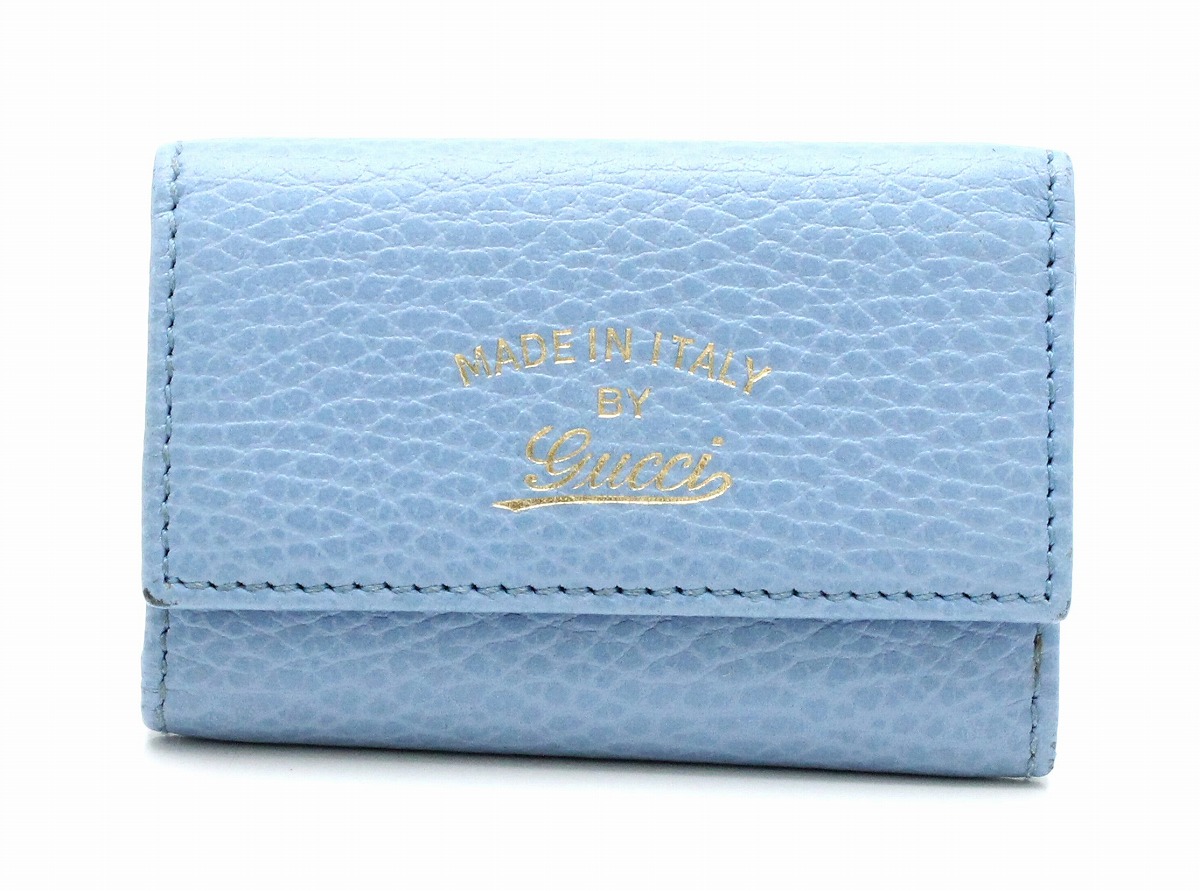 楽天市場】GUCCI グッチ スウィング 6連キーケース レザー ロゴ スカイ
