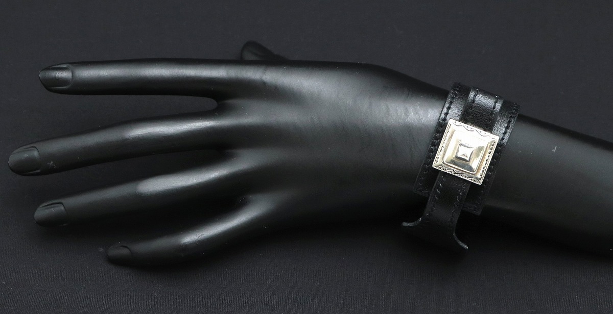 楽天市場】HERMES エルメス トゥアレグ ブレスレット バングル レザー