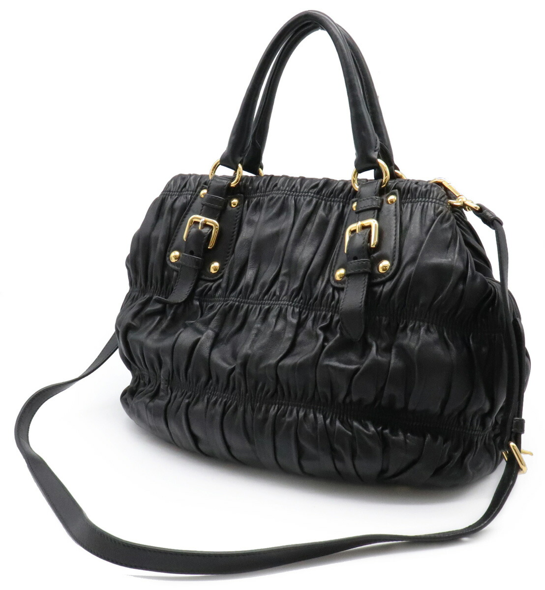 楽天市場】【バッグ】PRADA プラダ NAPPA GAUFRE ギャザー